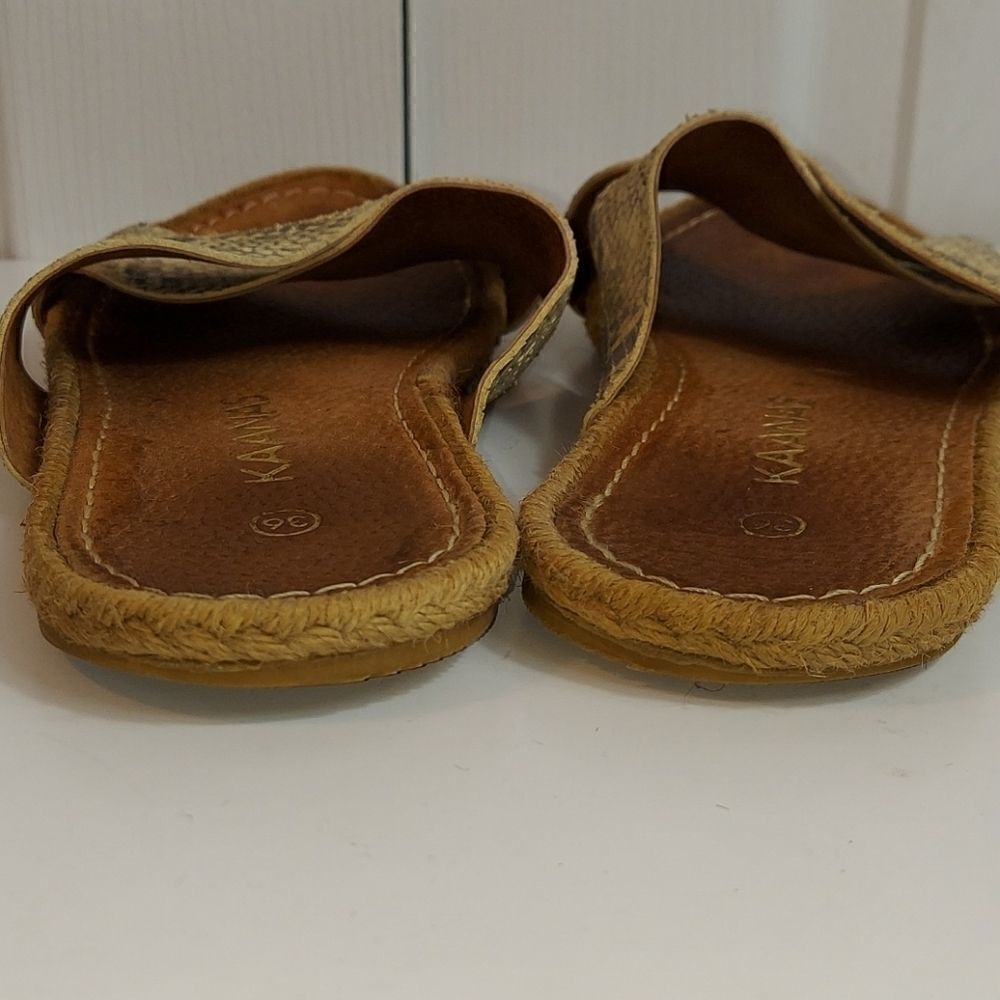 KAANAS Guajira Crossover Python Snakeskin Sandals - Picture 8 of 9